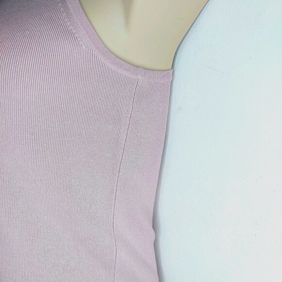 Kenneth Cole Women's Silk Blend Lightweight Racerback Sleeveless Shell Sweater - Picture 2 of 5